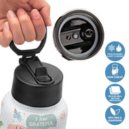 Je suis gentil, intelligent et courageux - Cadeau pour enfant, cadeau de rentrée scolaire - Bouteille d'eau personnalisée pour enfants