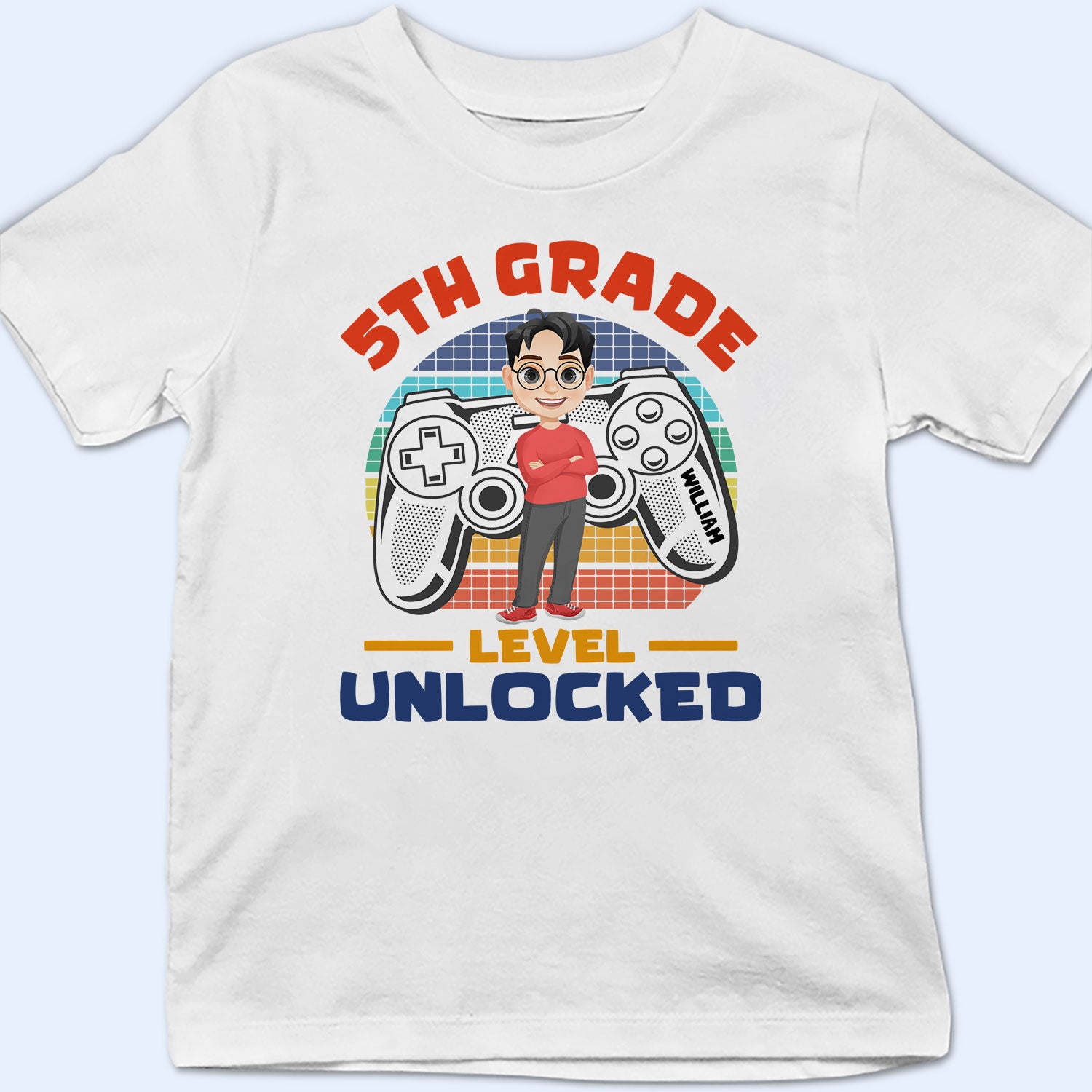 School Level Unlocked - Gift For Kid, Back To School Gift - Personalized T Shirt