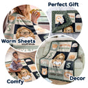 Rêvez grand, soyez reconnaissant, donnez de l'amour, riez beaucoup - Cadeau pour enfants, cadeau de rentrée scolaire - Couverture polaire personnalisée