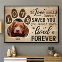 Custom Photo You Would Have Lived Forever - Gift For Pet Lovers - Personalized Poster