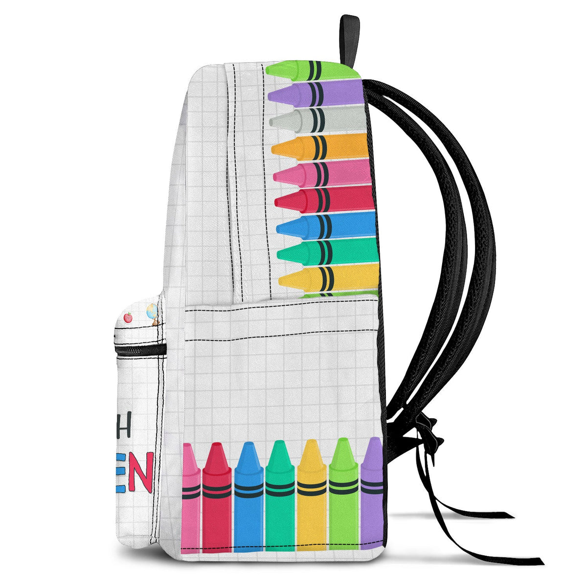 Je suis prêt à réussir à l'école - Cadeau pour enfants, cadeau de rentrée scolaire - Sac à dos en toile personnalisé