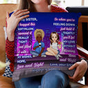 Sister Building Hug This Pillow - Gift For Sister - Personalized Pillow