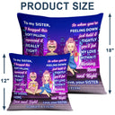 Sister Building Hug This Pillow - Gift For Sister - Personalized Pillow
