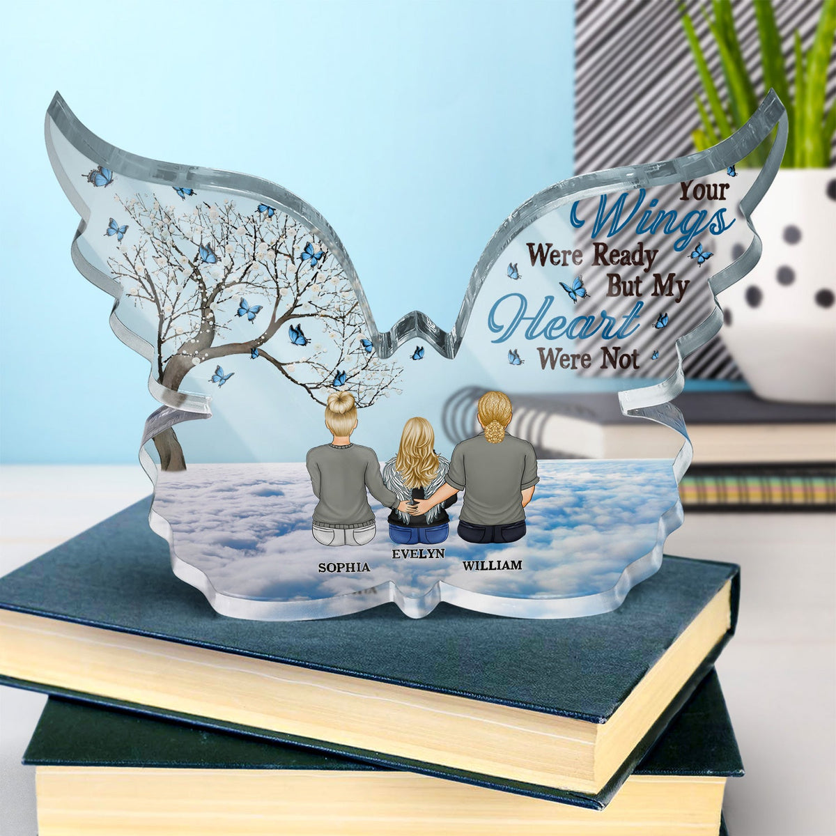 I Am Always With You - Memorial Gift - Personalized Butterfly Shaped A ...