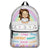Kid Affirmations Kind Brave Unique - Gift For Kids, Back To School - Personalized Canvas Backpack