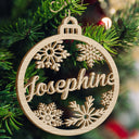 Découpe personnalisée avec nom de famille - Cadeau de Noël pour la famille - Décoration en bois personnalisée