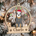 Christmas Pet Lovers Custom Name - Gift For Pet Lovers - Personalized 2-Layered Mix Ornament