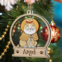 Christmas Pet Lovers Custom Name - Gift For Pet Lovers - Personalized 2-Layered Mix Ornament
