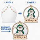 Christmas Pet Lovers Custom Name - Gift For Pet Lovers - Personalized 2-Layered Mix Ornament