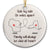 Side By Side Or Miles Apart - Christmas Gift For Family - Personalized Circle Ceramic Ornament