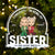 Christmas Chibi Congrats On Being My Sister Brother - Gift For Siblings - Personalized Custom Shaped Acrylic Ornament