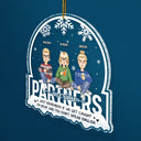 Christmas Bestie Partners In Crime If We Get Caught - Gift For Bestie - Personalized Custom Shaped Acrylic Ornament