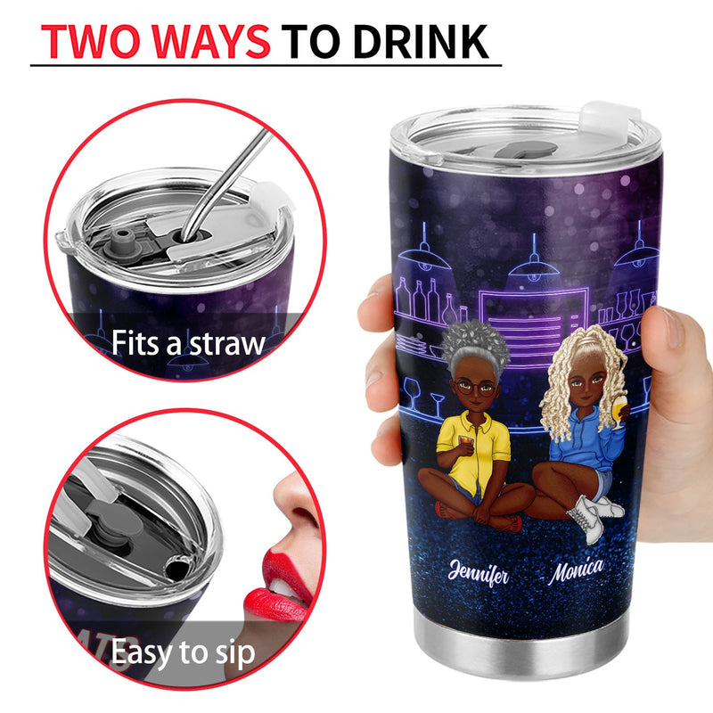 Bestie Drinking Gliter Congrats On Being My Bestie - Gift For Bestie - Personalized Tumbler