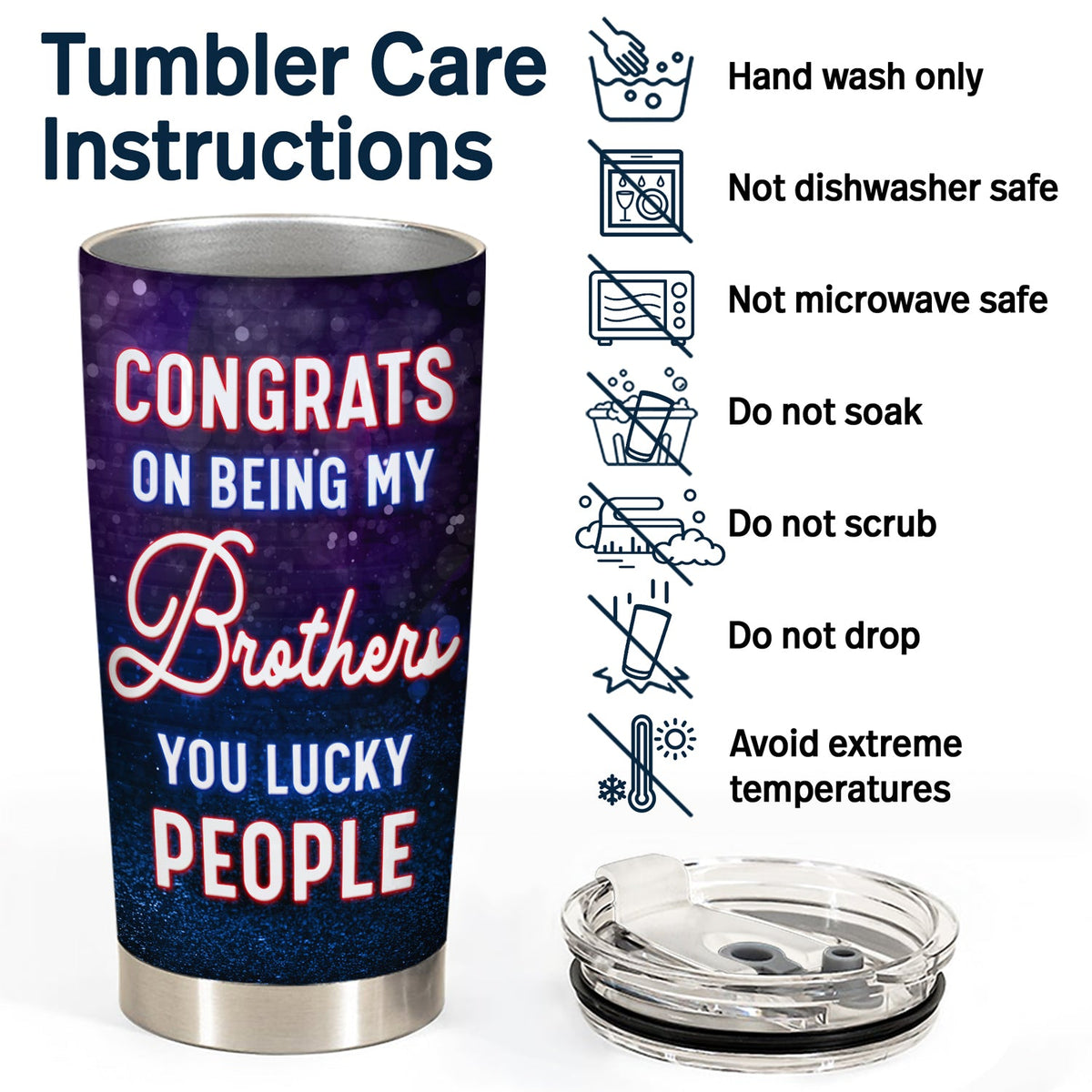 Bestie Drinking Gliter Congrats On Being My Bestie - Gift For Bestie - Personalized Tumbler