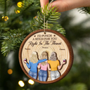 Gift For Bestie,Gifts For Colleagues,Christmas,Happy - A True Friendship Is A Journey Without An End Bestie - Personalized 2-Layered Wooden Ornament