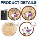 Gift For Bestie,Gifts For Colleagues,Christmas,Happy - A True Friendship Is A Journey Without An End Bestie - Personalized 2-Layered Wooden Ornament