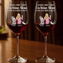 Dog Mom,Dog Lovers,Funny - A Woman Cannot Survive - Personalized Wine Glass