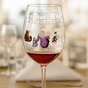 Happy, Cat Lovers, Pet Lovers, Cat Mom, Cat Dad - A Woman Cannot Survive On Wine Alone Cat Mom Cat Dad - Personalized Wine Glass