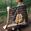 Dog Lovers,Dog Mom,Dog Dad,Gift For Women,Gift For Men,Gift For Yourself,Christmas,Happy - A Woman Man Cannot Survive On Books Alone Dog 3D Effect - Personalized Fleece Blanket, Sherpa Blanket