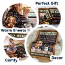 Dog Lovers,Dog Mom,Dog Dad,Gift For Women,Gift For Men,Gift For Yourself,Christmas,Happy - A Woman Man Cannot Survive On Books Alone Dog 3D Effect - Personalized Fleece Blanket, Sherpa Blanket