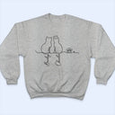 Adorable Cat Line - Personalized T Shirt