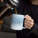 Cat Lovers, Cat Mom, Cat Dad, Pet Lovers, Pet Mom, Pet Dad, Happy - Adorable Cat Line - Personalized White Edge-to-Edge Mug