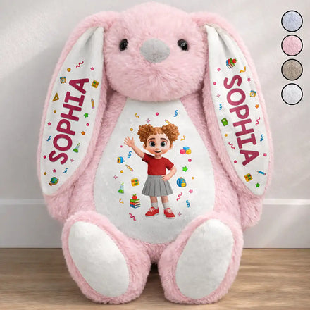 Adorable Kids Back To School - Personalized Soft Toy Bunny