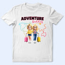 Travel,Gift For Bestie,Best friends' Hobby,Happy - Adventure Buddies 3D Effect - Personalized T Shirt