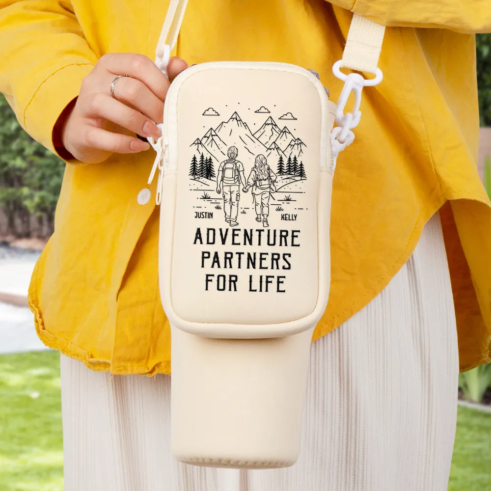 Adventure Partners For Life - Personalized Bottle Carrier Bag