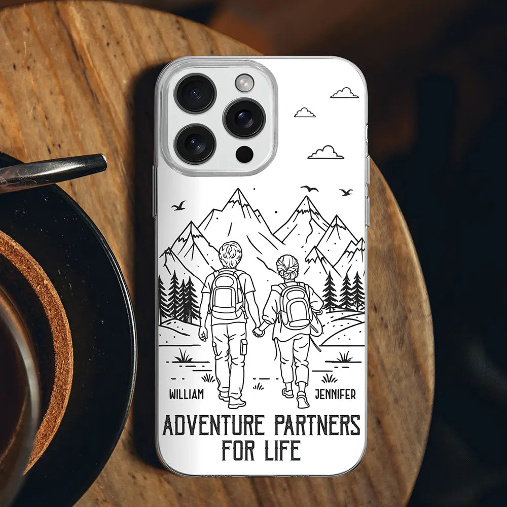 Clear Couple Phone Case Wander Prints Clear Couple Phone Case Wander Prints
