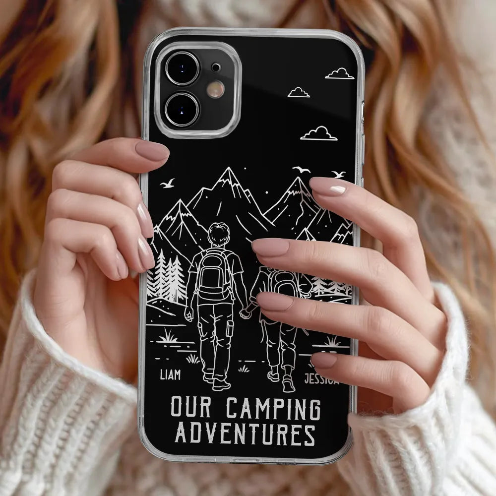 Gift For Couples,Gift For Husband,Old Couples,Gift For Wife,Gift For Boyfriend,Gift For Girlfriend,LGBT,Love - Adventure Partners For Life - Personalized Clear Phone Case