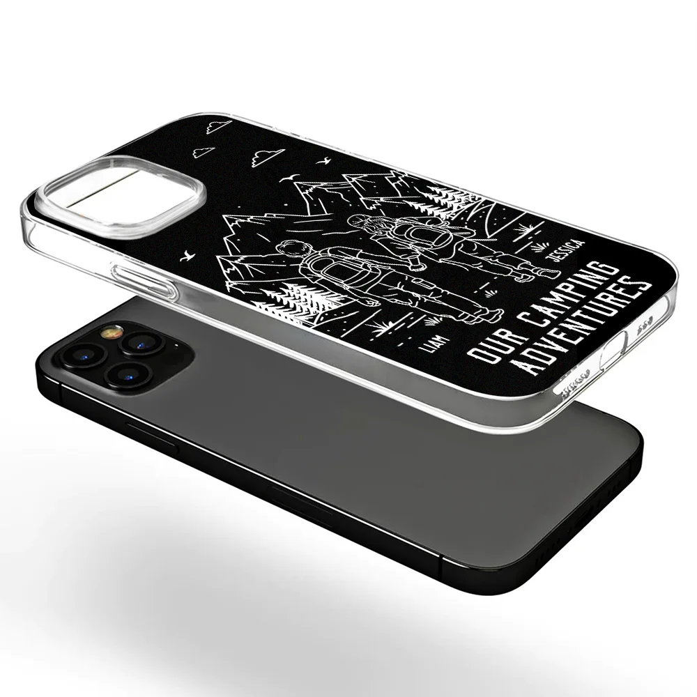 Gift For Couples,Gift For Husband,Old Couples,Gift For Wife,Gift For Boyfriend,Gift For Girlfriend,LGBT,Love - Adventure Partners For Life - Personalized Clear Phone Case