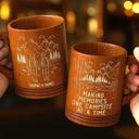 Gift For Couples,Old Couples,Gift For Husband,Gift For Wife,Gift For Boyfriend,Gift For Girlfriend,Happy - Adventure Partners For Life - Personalized Wooden Mug