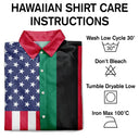 No Custom,America 250th,Independence Day - Afro American Flag 1776 Eagle America 250th - Hawaiian Shirt