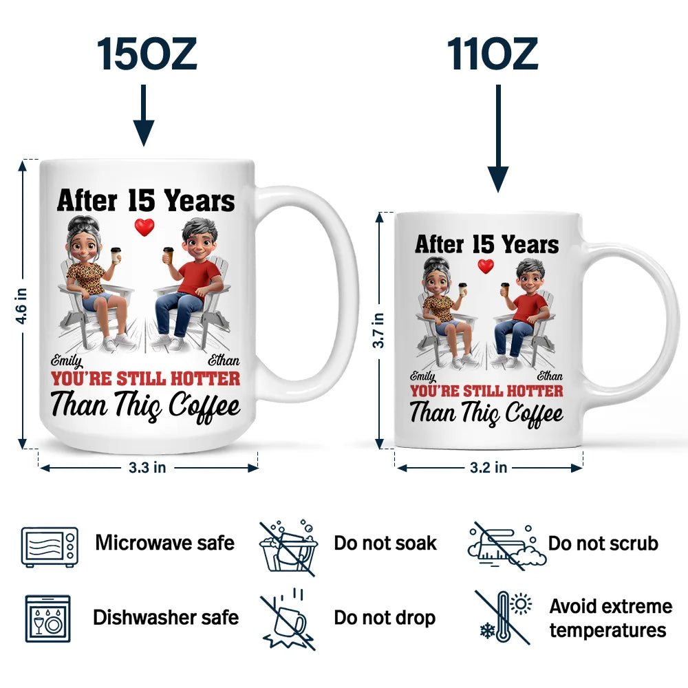 Gift For Couples,Old Couples,Gift For Husband,Gift For Boyfriend,Gift For Girlfriend,Funny - After Years You Still Hot 3D Effect Couple - Personalized Mug