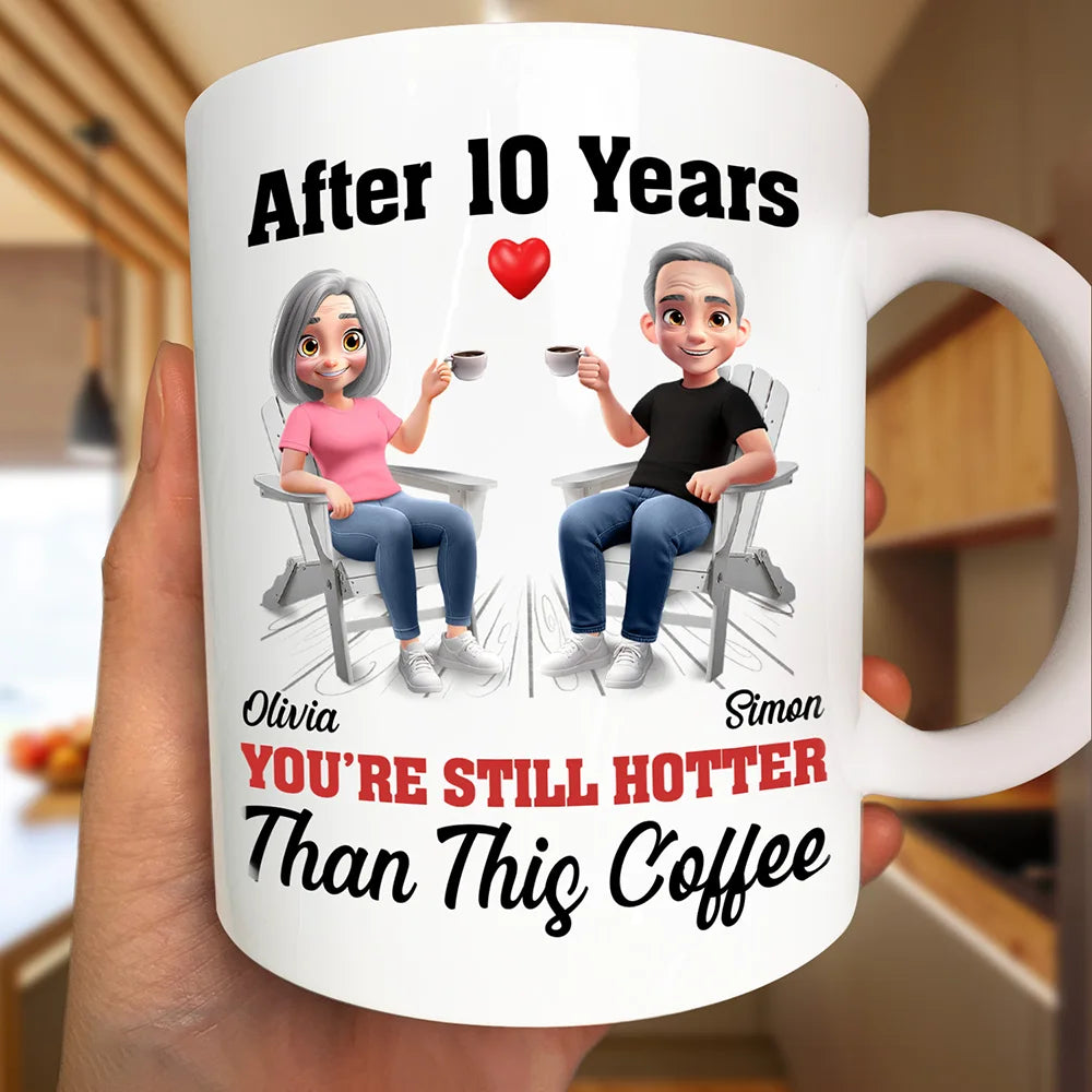 After Years You Still Hot 3D Effect Couple - Personalized Mug