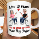 Gift For Couples,Old Couples,Gift For Husband,Gift For Boyfriend,Gift For Girlfriend,Funny - After Years You Still Hot 3D Effect Couple - Personalized Mug