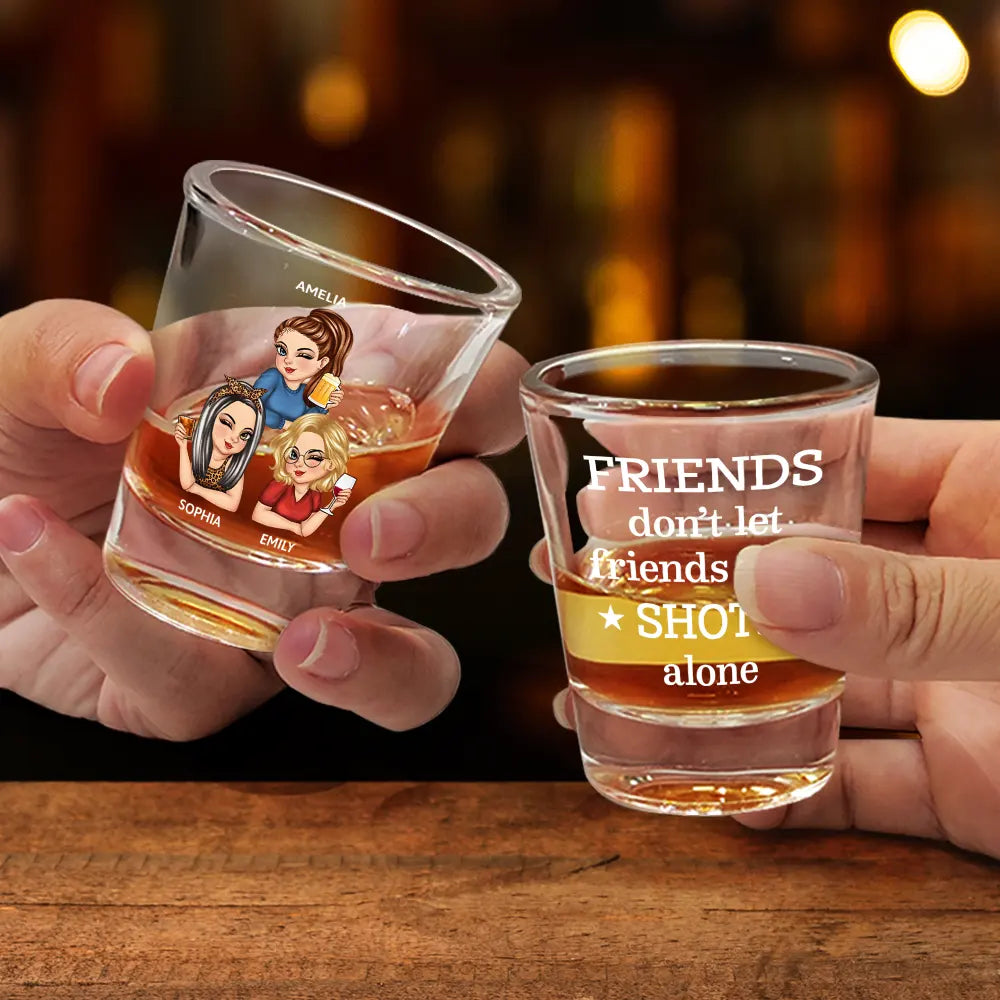 Gift For Yourself, Gift For Women, Gift For Bestie - Alcohol Won't Solve Your Problems But It Is Worth A Shot - Personalized Shot Glass
