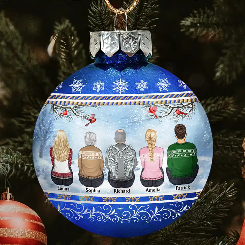 Family, Christmas, Love - All Hearts Come Home For Christmas - Personalized Ball Ornament