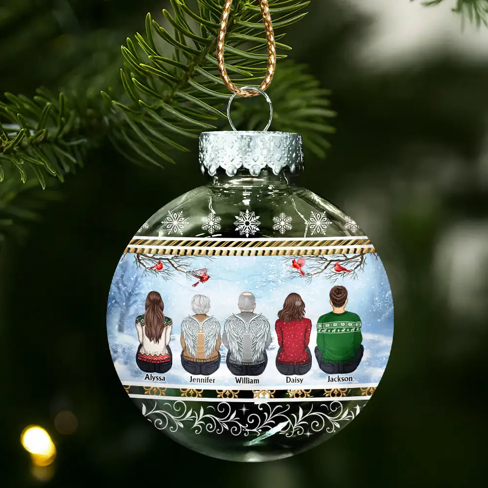 Family, Christmas, Love - All Hearts Come Home For Christmas - Personalized Ball Ornament