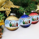Family, Christmas, Love - All Hearts Come Home For Christmas - Personalized Ball Ornament
