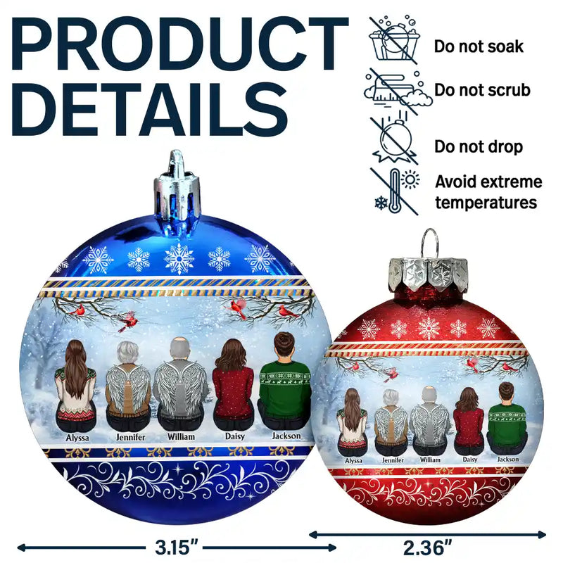 Family, Christmas, Love - All Hearts Come Home For Christmas - Personalized Ball Ornament