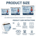 Gift For Yourself,Gift For Women,Gift For Men,Travel,Happy - All My Charging Sh*t - Personalized Cosmetic Bag