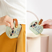 Travel,Gift For Yourself,Gift For Women,Happy - All My Travel Jewelry Stuff - Personalized Jewelry Box With Handle