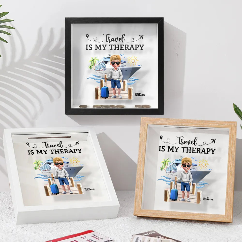 Old Couples,Gift For Husband,Gift For Wife,Gift For Boyfriend,Gift For Girlfriend,Travel,Happy - All My Travel Memories - Personalized Ticket Memory Box