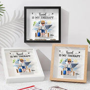 Old Couples,Gift For Husband,Gift For Wife,Gift For Boyfriend,Gift For Girlfriend,Travel,Happy - All My Travel Memories - Personalized Ticket Memory Box