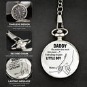 Gift For Father,Dad - Daughters (Young),Dad - Daughters (Adult),Happy - Always Be Your Little Girl - Personalized Pocket Watch