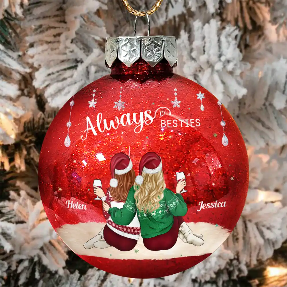 Always Besties - Personalized Ball Ornament