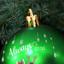 Gift For Bestie,Christmas,Happy - Always Besties - Personalized Ball Ornament