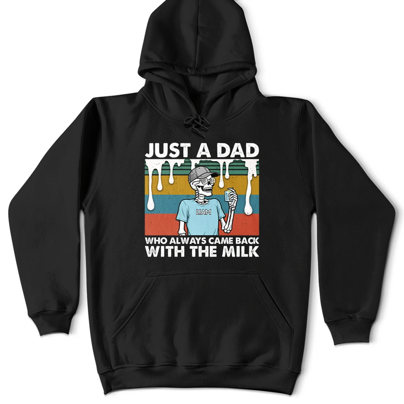 Gift For Husband, Gift For Yourself, Gift For Men, Gift For Father, Funny, Afro Dad - Always Came Back With The Milk - Personalized T Shirt